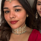 BRIDAL CHAUKI POLKI CHOKER SET WITH STUDS