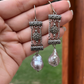 GREY BAROQUE EARRINGS