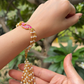 PINK MOR RAKHI BHABHI GHUNGAROO LUMBA BRACELET