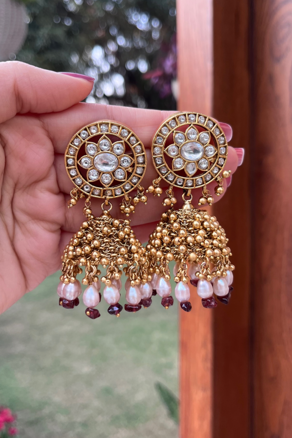 ORNATE GOLD JHUMKAS