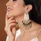 PASSA AHMEDABADI EARRINGS- FOREST GREEN