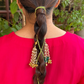 TASSEL GHUNGAROO PARANDI- GREEN