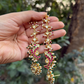 PINK FISH DETACHABLE KAANCHAIN WITH STUDS