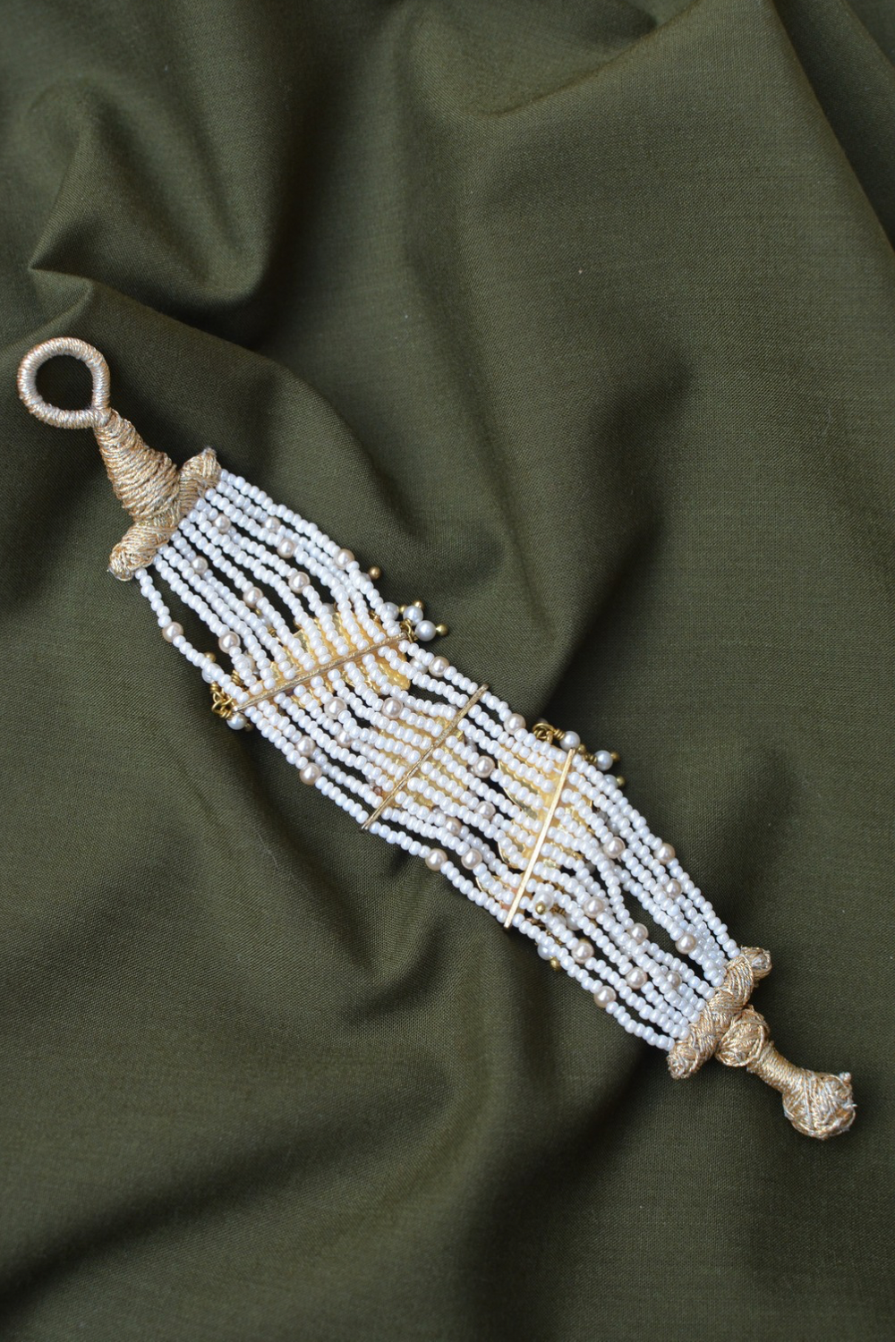 KUNDANKARI FISH POCHI BRACELET