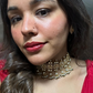 BRIDAL CHAUKI POLKI CHOKER SET WITH STUDS