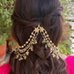 WHITE GREEN POLKI BRIDAL KAANCHAIN PAIR (only kaanchain)