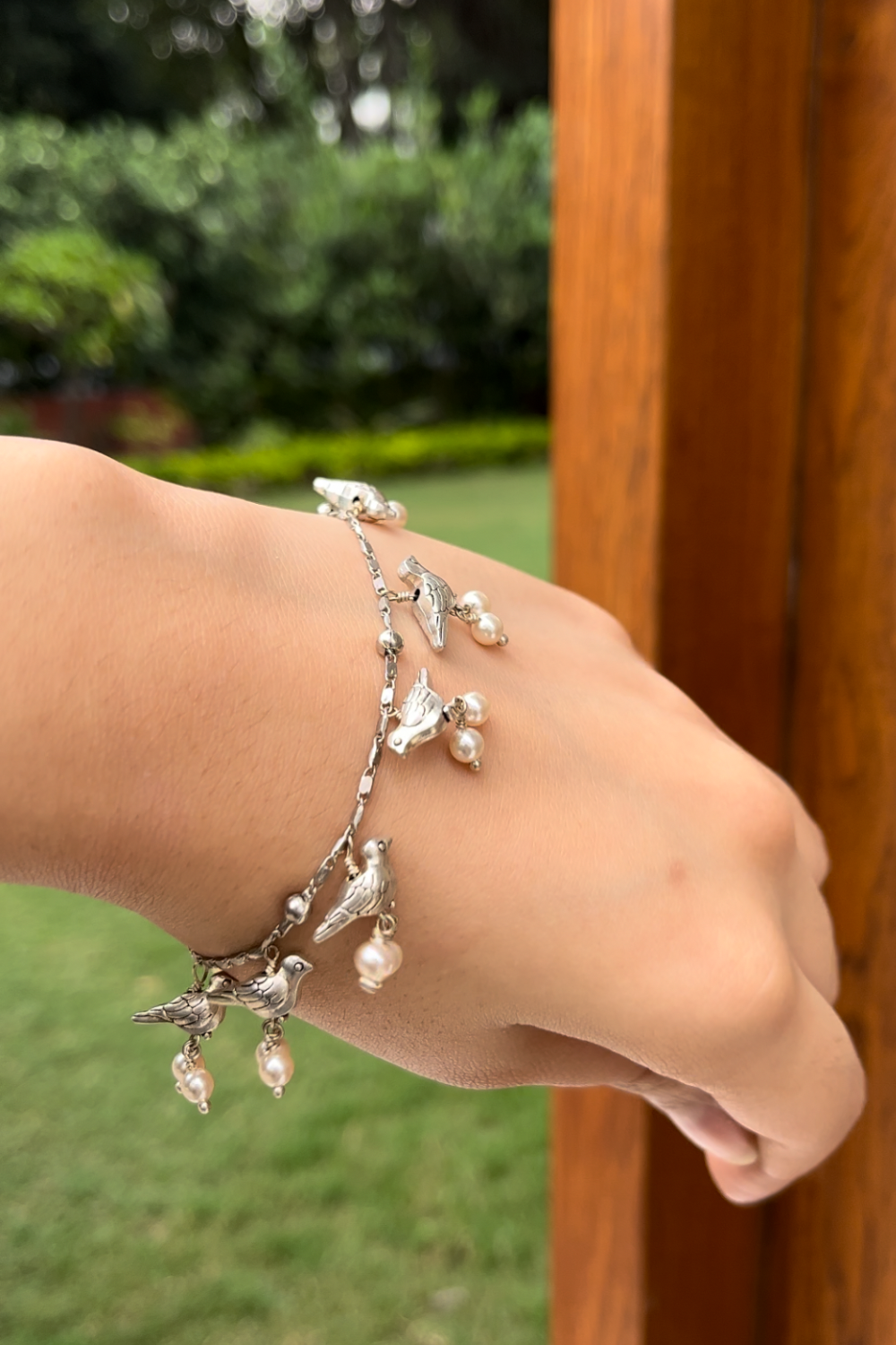 SILVER BIRD BRACELET