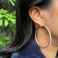 ROSE GOLD BIG HOOPS