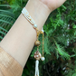 CRESCENT POLKI DETACHABLE TASSEL BRACELET