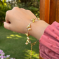 SILVER & GOLD TONE BIRD BRACELET