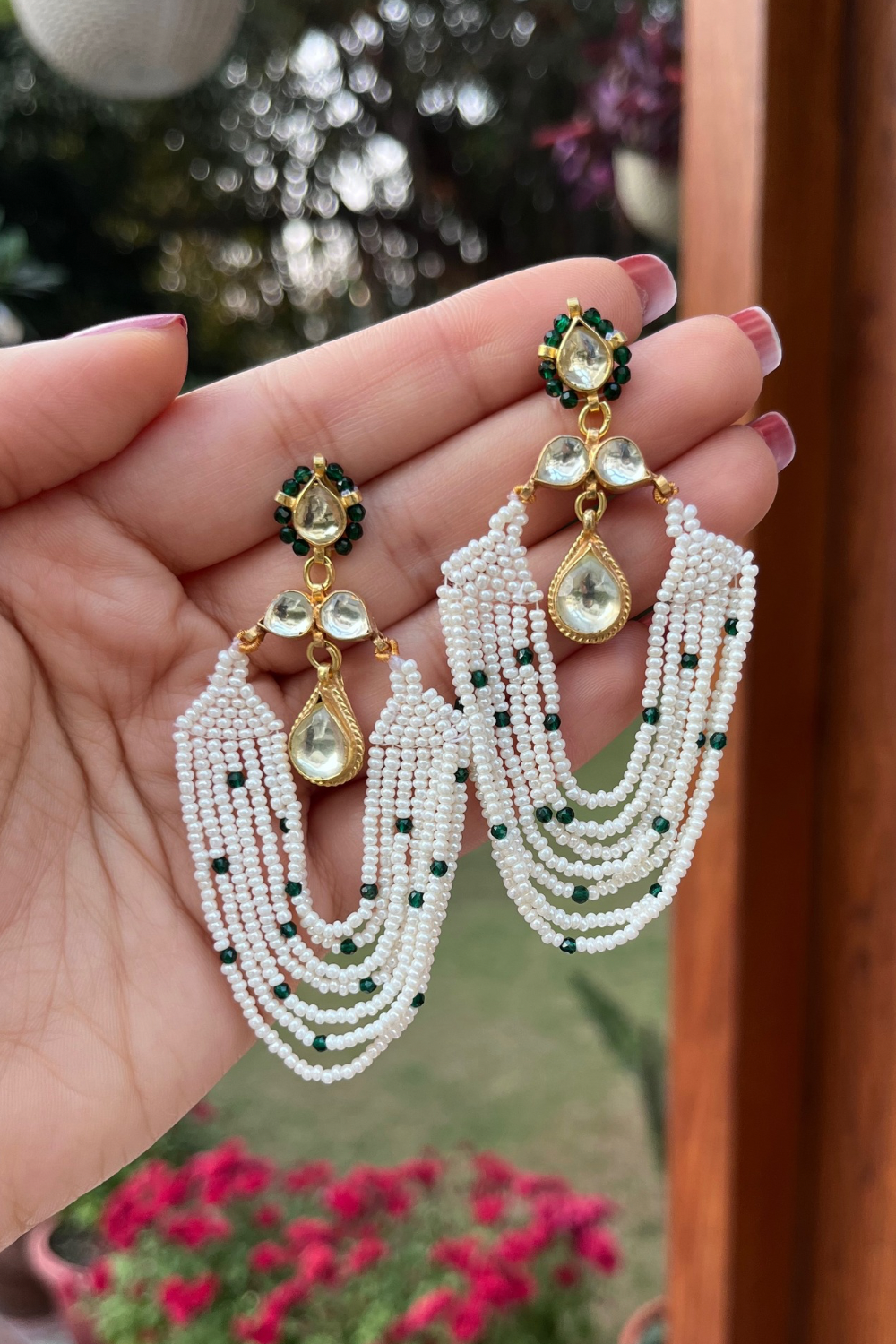 GHOOMAR PEARL EARRINGS