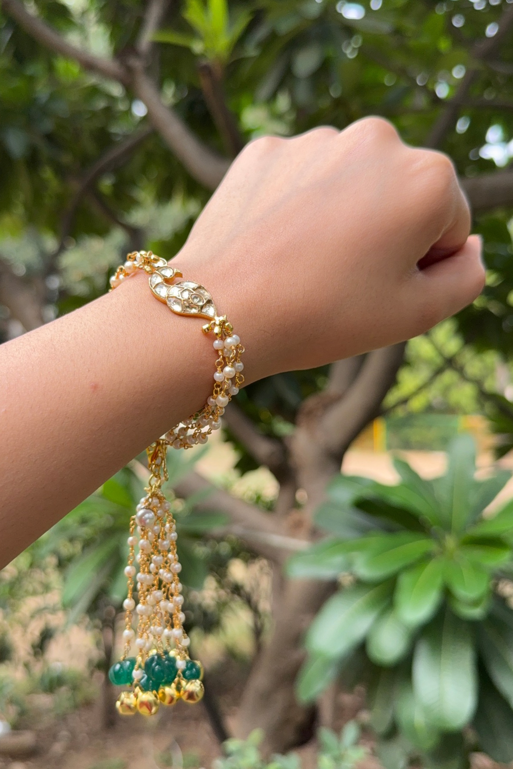 MOR RAKHI BHABHI LUMBA BRACELET- GREEN MELONS