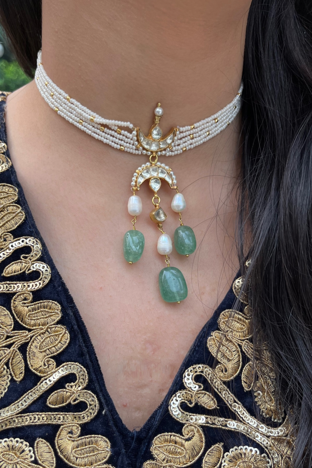 SOMA MINT GREEN NECKLACE SET