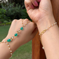 GREEN ONYX KUNDAN HATHPHOOL (BULK)