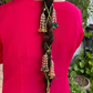 TASSEL GHUNGAROO PARANDI- GREEN