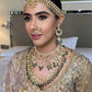 BRIDAL WEDDING JEWELLERY SET- CHOKER, NECKLACE & EARRINGS