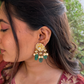 POLKI CARVED STONES STUDS
