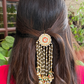 ROUND POLKI WATERFALL HAIR ACCESSORY
