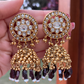 MAROON GOLD JHUMKAS