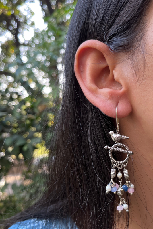 BIRD T-LOCK EARRINGS