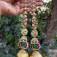 PINK FISH SHAHARA TRIDHANI JHUMKAS (detachable kaanchain & jhumkas)