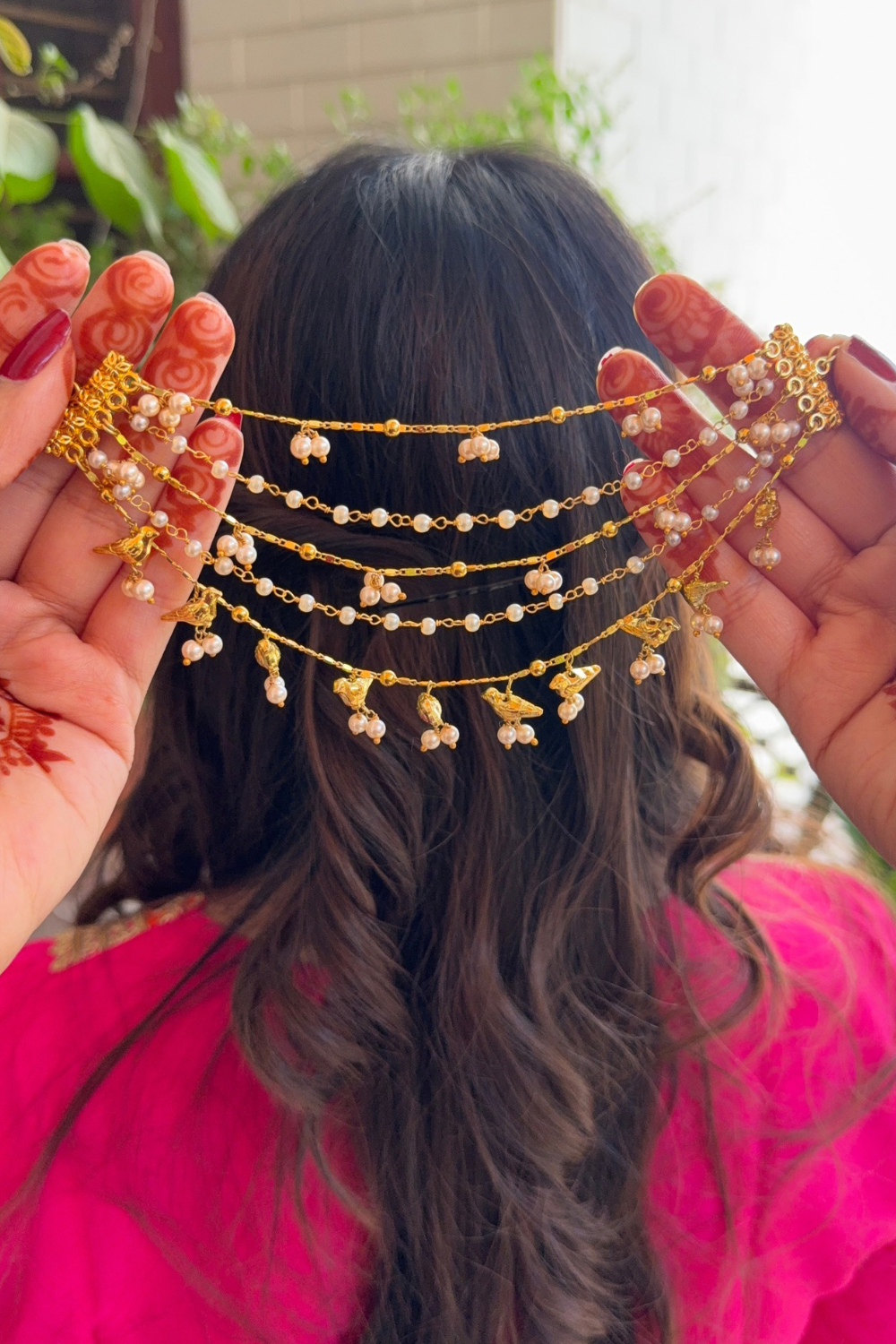 BRIDAL BIRD KAANCHAIN PAIR (only kaanchain)