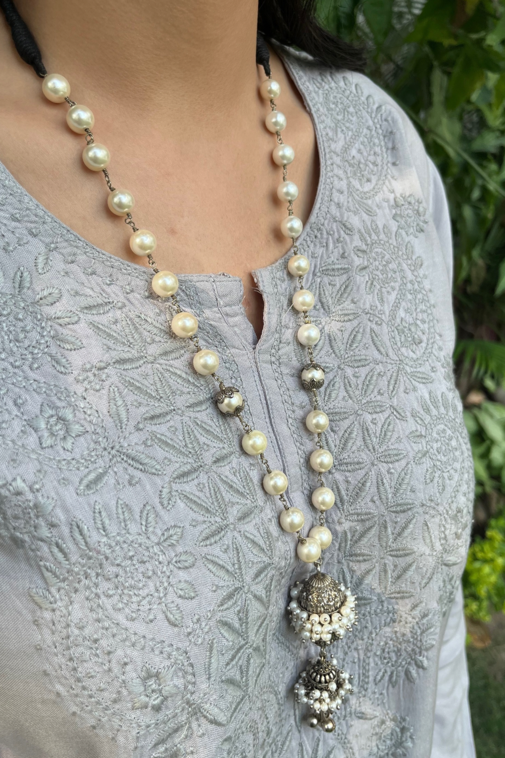 PEARL DHOLKI NECKLACE