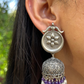 TYRIAN OXIDISED JHUMKAS