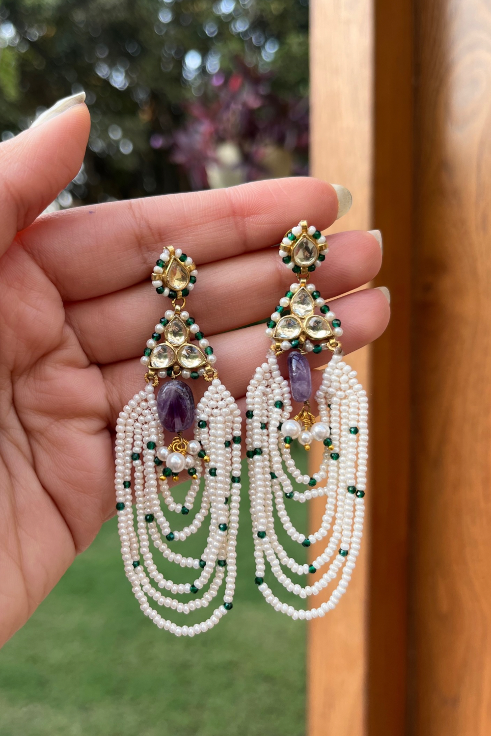 GHOOMAR AMETHYST EARRINGS