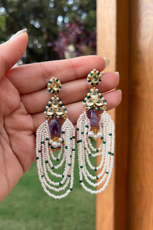 GHOOMAR AMETHYST EARRINGS