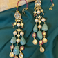 CREAM PEARLS SHOULDER GRAZING TARBOOZI EARRINGS