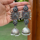BLUE STONE LONG JHUMKIS
