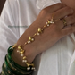 GOLD BIRD CHAIN HATHPHOOL (PAIR)