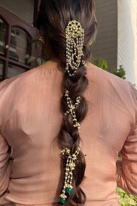 JUDA PIN & HAIR MOTI CHAIN ACCESSORY COMBO (limited edition)