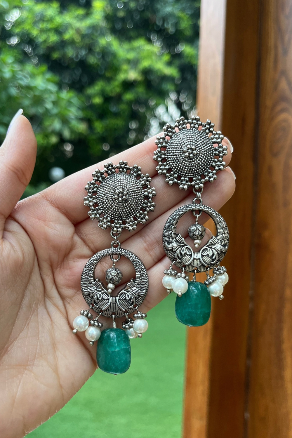 MATSYA GREEN EARRINGS