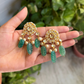 POLKI CARVED STONES STUDS