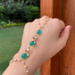 GREEN ONYX KUNDAN HATHPHOOL (BULK)