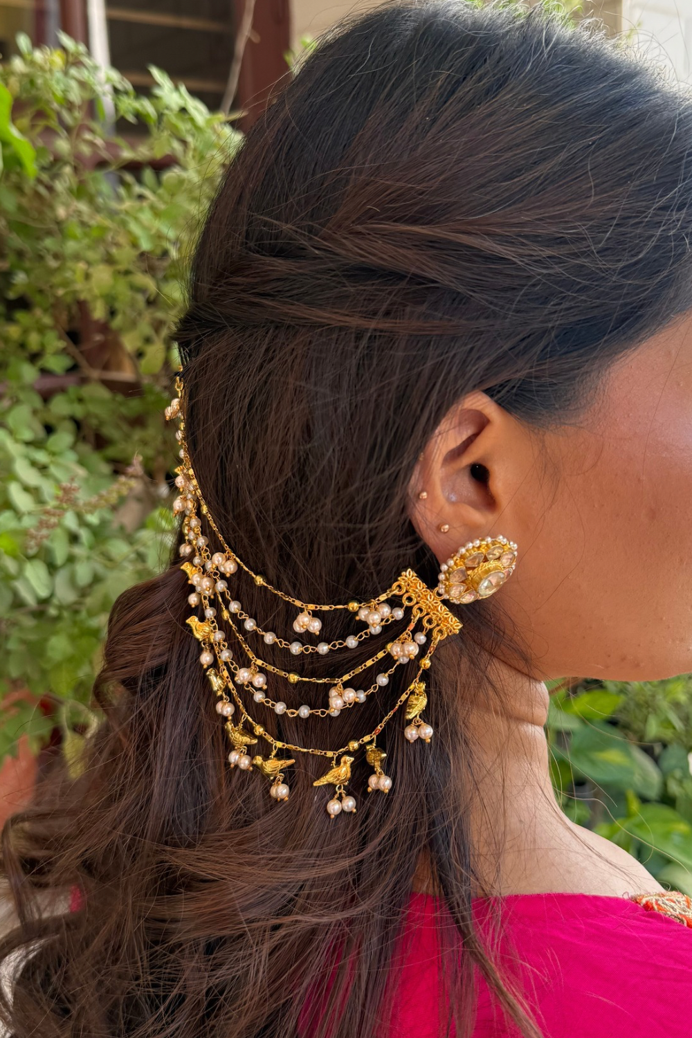 BRIDAL BIRD KAANCHAIN PAIR (only kaanchain)