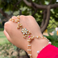 PETAL POLKI HATHPHOOL BHABHI LUMBA & BHAIYA RAKHI SET