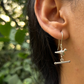 T-LOCK EARRINGS WITH 3 DIFFERENT HANGINGS