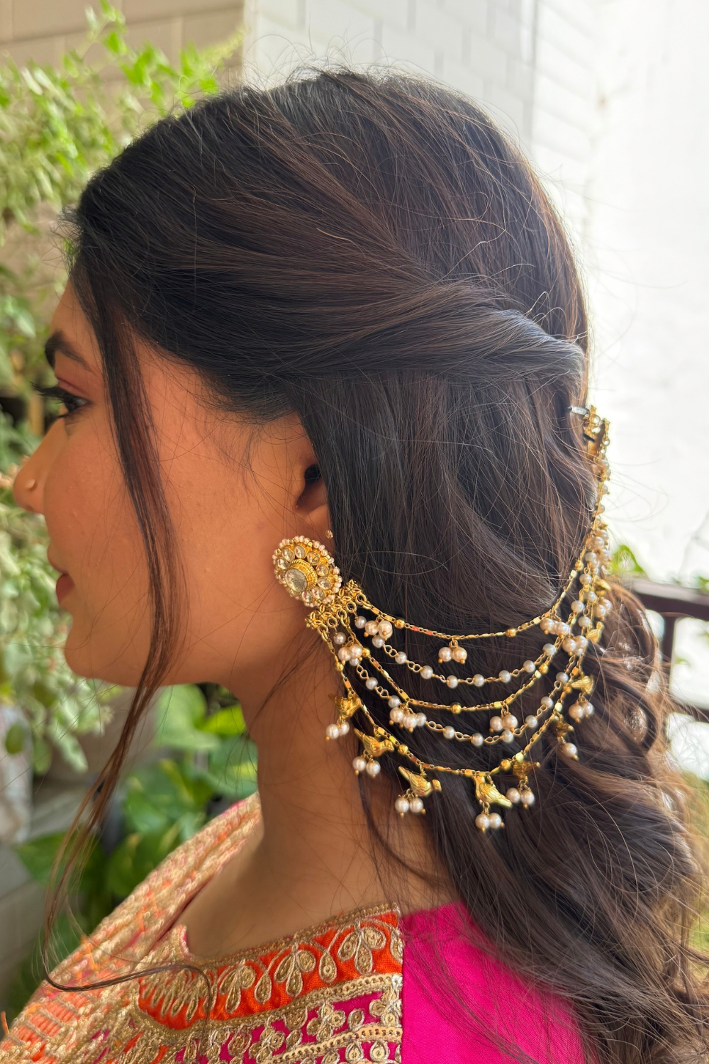 BRIDAL BIRD KAANCHAIN PAIR (only kaanchain)