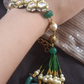 KASHTI TASSEL BRACELET- GREEN