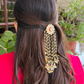 ROUND POLKI WATERFALL HAIR ACCESSORY