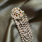 KUNDAN PEARL HEAVY SAHARA EARRINGS & HAIR PIN COMBO