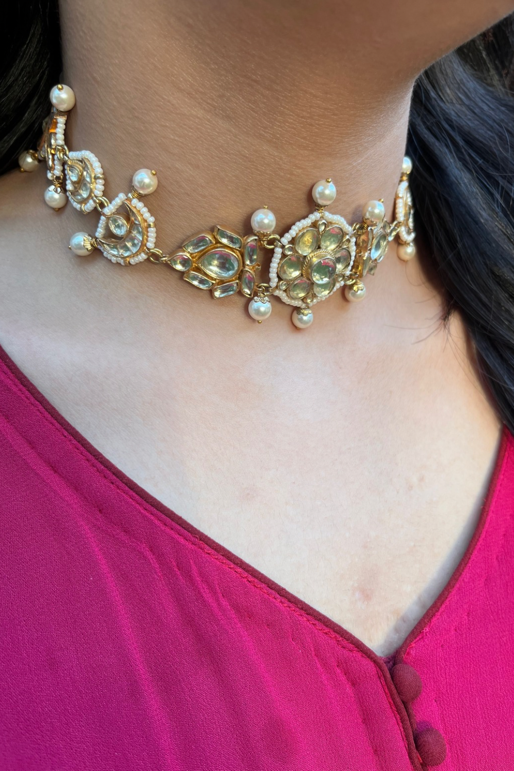 KUNDAN SHEESHPATTI CUM CHOKER