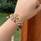 MATSYA PONCHI BRACELET- MAROON & CITRINE