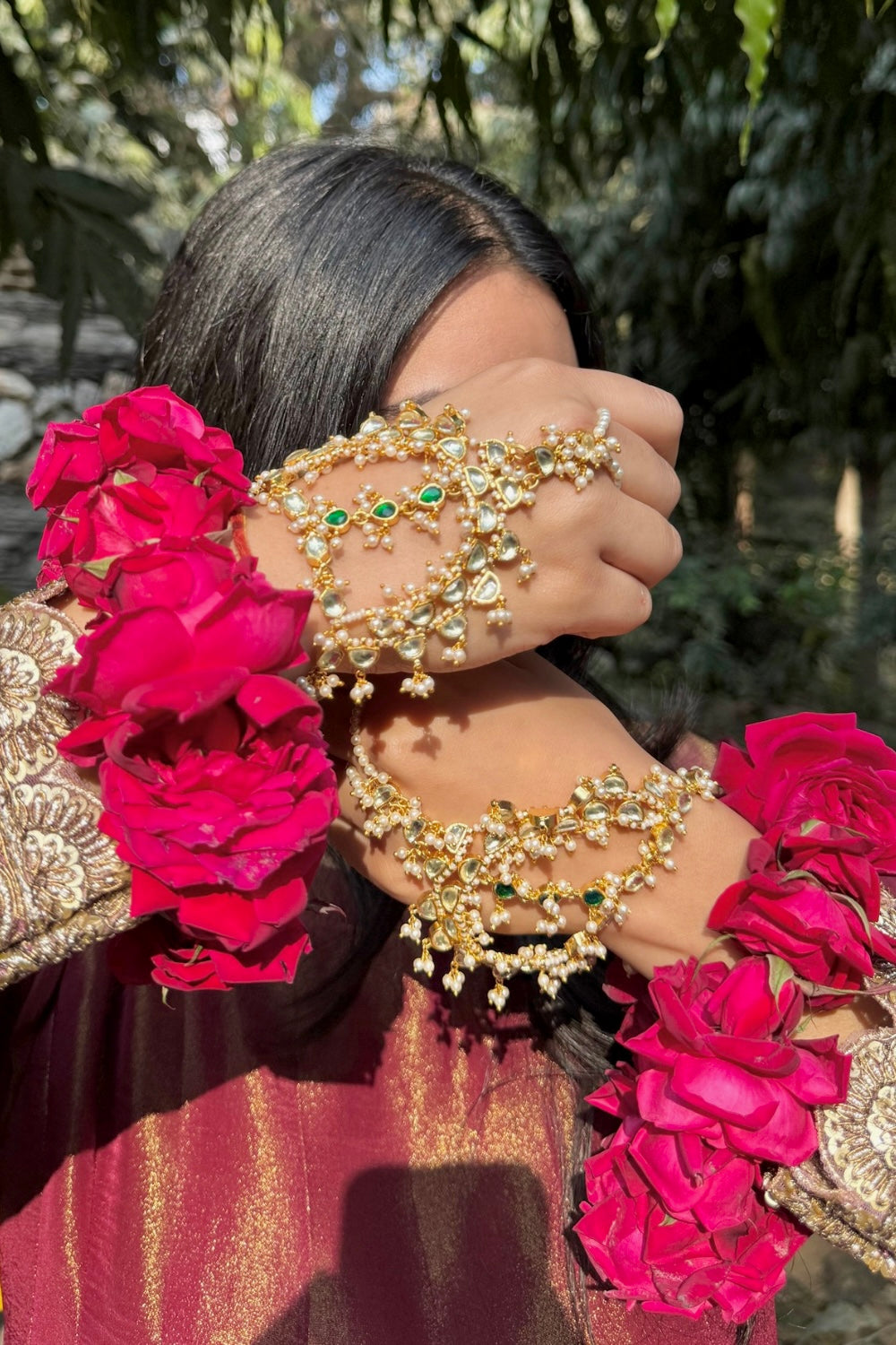 UMRAO JAAN BRIDAL HATHPHOOL (PAIR)