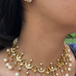 TIARA NECKLACE SET -PEARLS