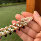 MAROON HEARTS KUNDAN BRACELET