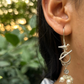 T-LOCK EARRINGS WITH 3 DIFFERENT HANGINGS